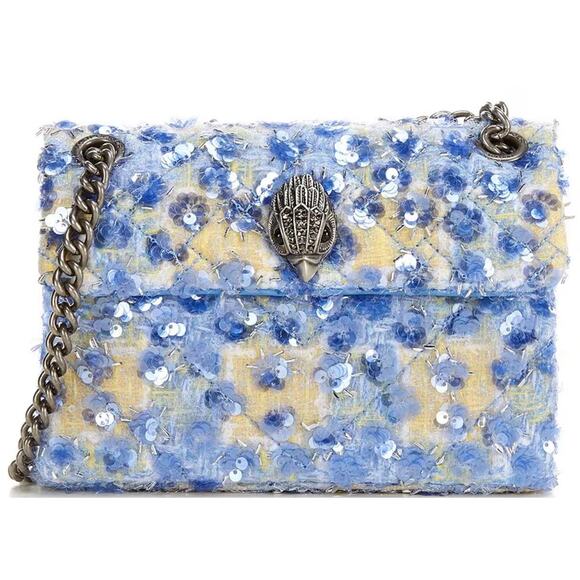 Kurt Geiger Handbags - Kurt Geiger Blue Floral Crossbody Bag and Dustbag - New**